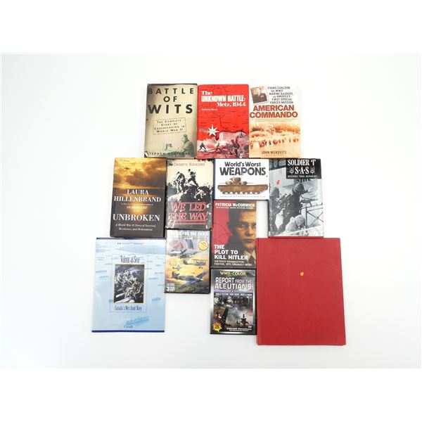 ASSORTED MILITARY BOOKS/ETC. LOT