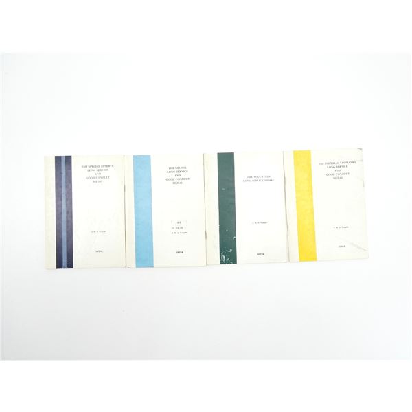 ASSORTED SERVICE MEDAL BOOKLET LOT