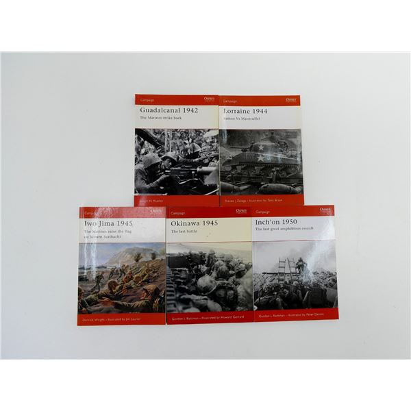 ASSORTED OSPREY PUBLISHING CAMPAIGN SERIES BOOK LOT