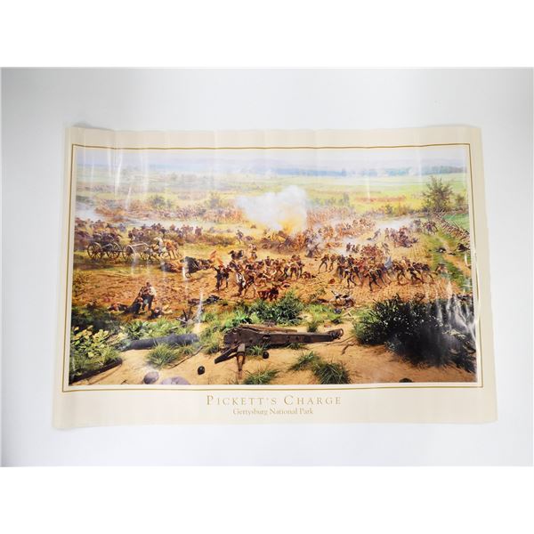 "PICKETT'S CHARGE, GETTYSBURG NATIONAL PARK" POSTER