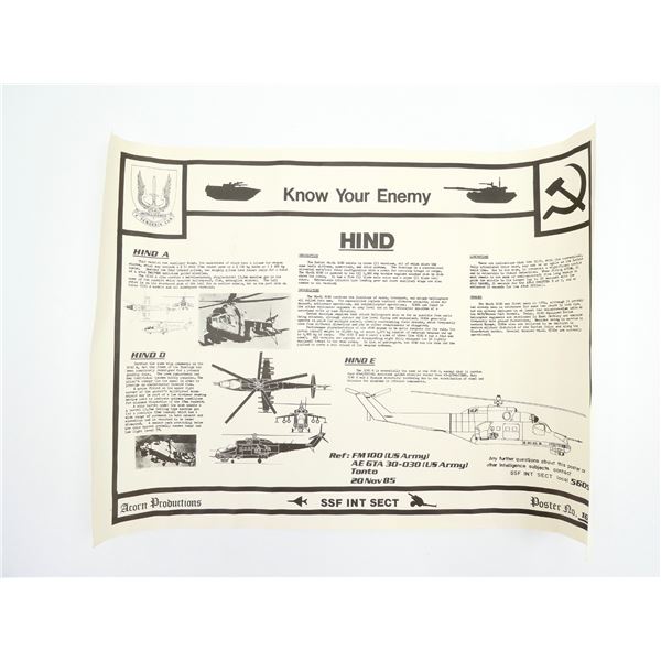 "KNOW YOUR ENEMY" ADVERTISEMENT POSTER