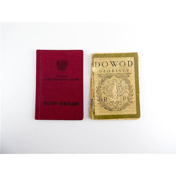 POLISH PASSPORT & ID CARD BOOKLET LOT