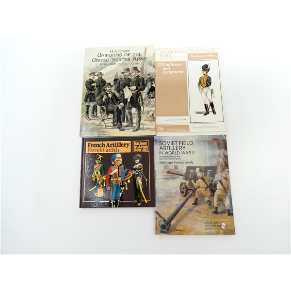 ASSORTED UNIFORM AND ARTILLERY BOOK LOT