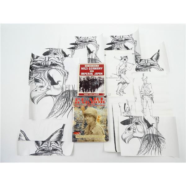 ASSORTED MILITARY BOOK / ETC. LOT