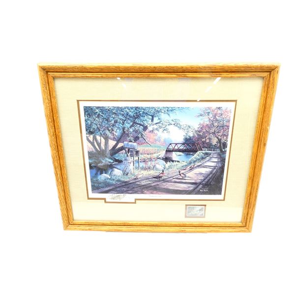 FRAMED "NARY A CARE" PRINT