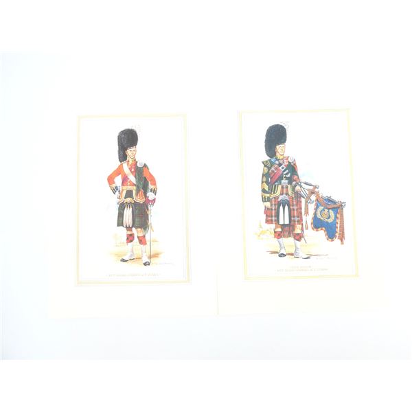 "48TH HIGHLANDERS OF CANADA" PRINT LOT