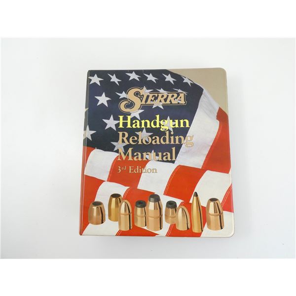 "SIERRA HANDGUN RELOADING MANUAL" BINDER