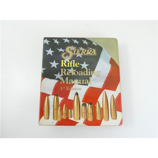 "SIERRA RIFLE RELOADING MANUAL" BINDER