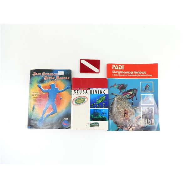 ASSORTED SCUBA DIVING BOOKS / ETC. LOT
