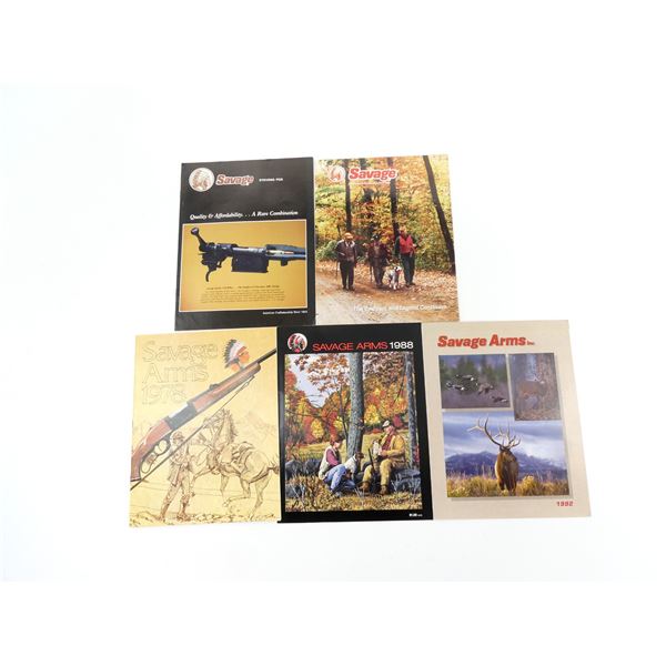 ASSORTED SAVAGE ARMS CATALOGUE / ETC. LOT