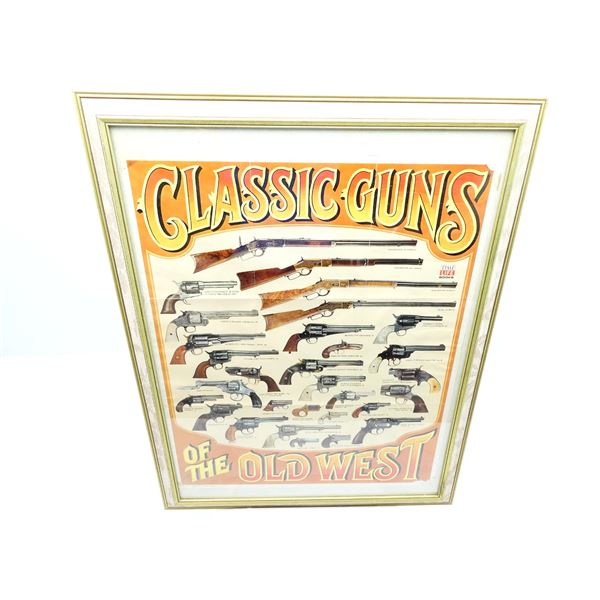 FRAMED GUNS ADVERTISEMENT POSTER