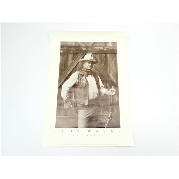 "JOHN WAYNE, THE COWBOYS" ADVERTISEMENT POSTER