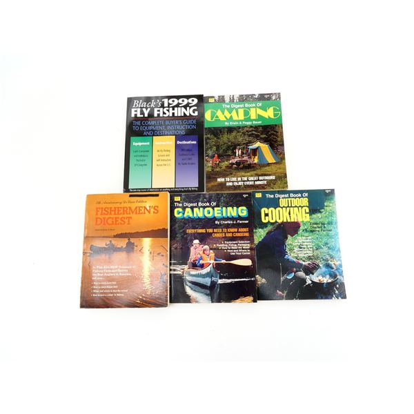 ASSORTED FISHING AND OUTDOORS BOOK / CATALOGUE LOT
