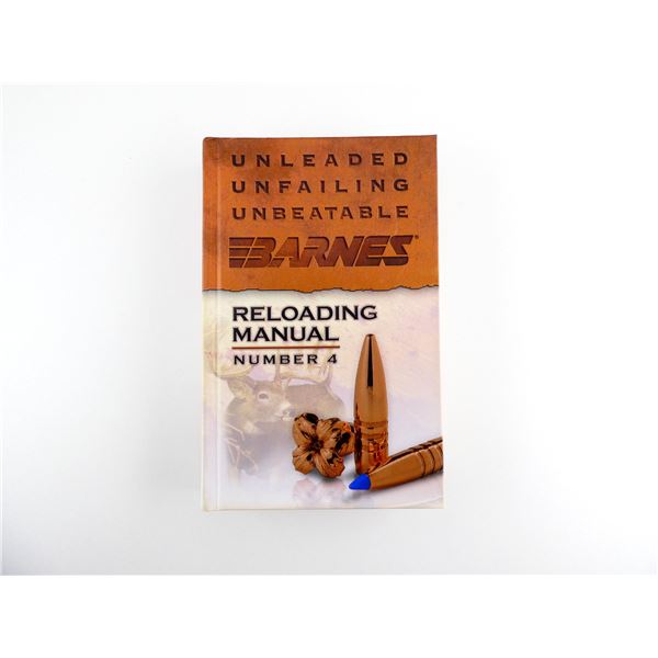 "BARNES RELOADING MANUAL, NUMBER 4" BOOK