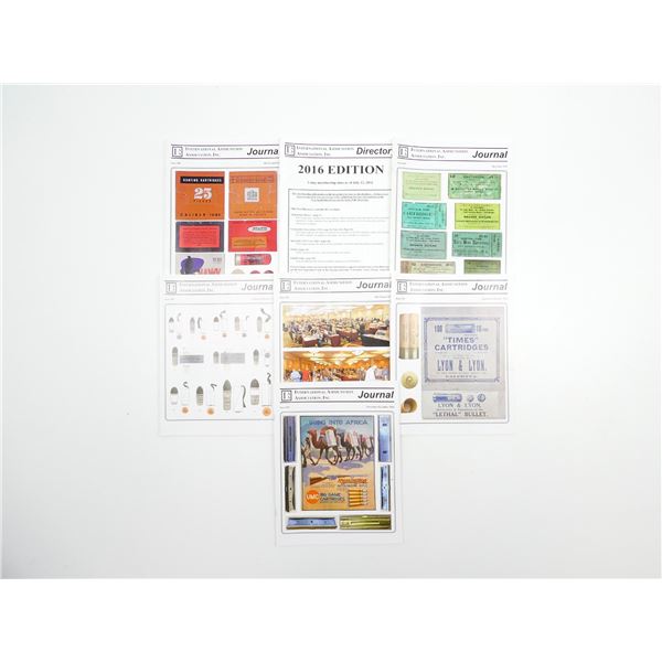 ASSORTED "INTERNATIONAL AMMUNITION ASSOCIATION INC." JOURNAL / ETC. SERIES LOT