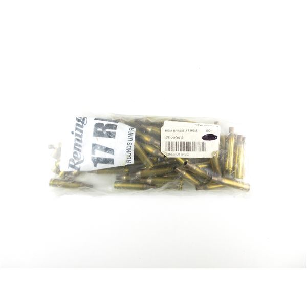 NEW NON-PRIMED REMINGTON .17 REM BRASS CASES LOT
