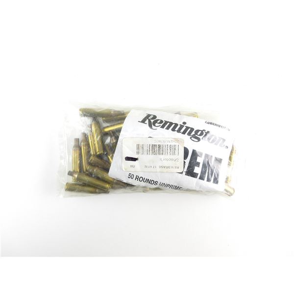 NEW NON-PRIMED REMINGTON .17 REM BRASS CASES LOT