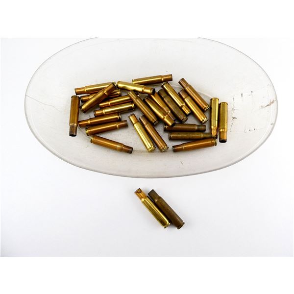 NON-PRIMED ASSORTED .30 REM BRASS CASES LOT