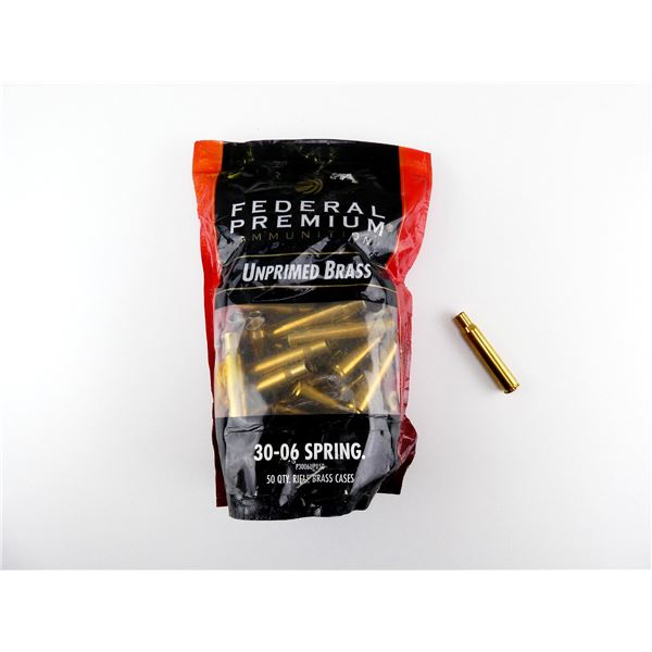 NEW NON-PRIMED FEDERAL .30-06 SPRG BRASS CASES LOT