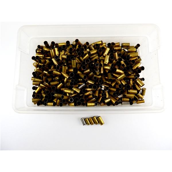 NON-PRIMED ASSORTED HANDGUN BRASS AND NICKEL CASES LOT
