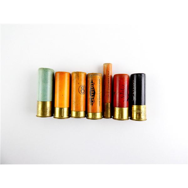 COLLECTIBLE ASSORTED GEVELOT SHOT SHELL DUMMY RNDS, LOT