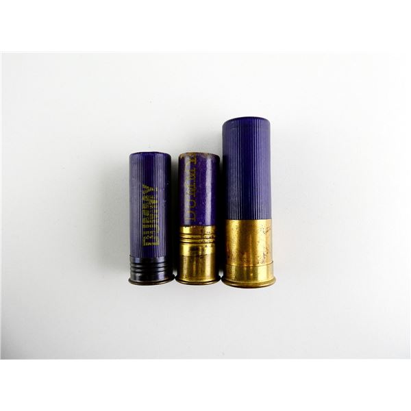 COLLECTIBLE ASSORTED CANADIAN 8 GAUGE AND 12 GAUGE 2 3/4" / 3" SHOT SHELL DUMMY RNDS LOT