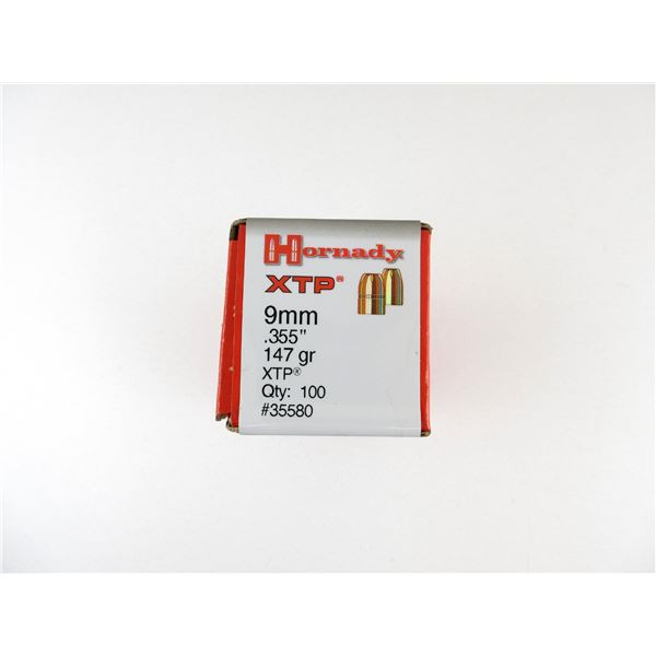 HORNADY 9MM CALIBER BULLETS LOT