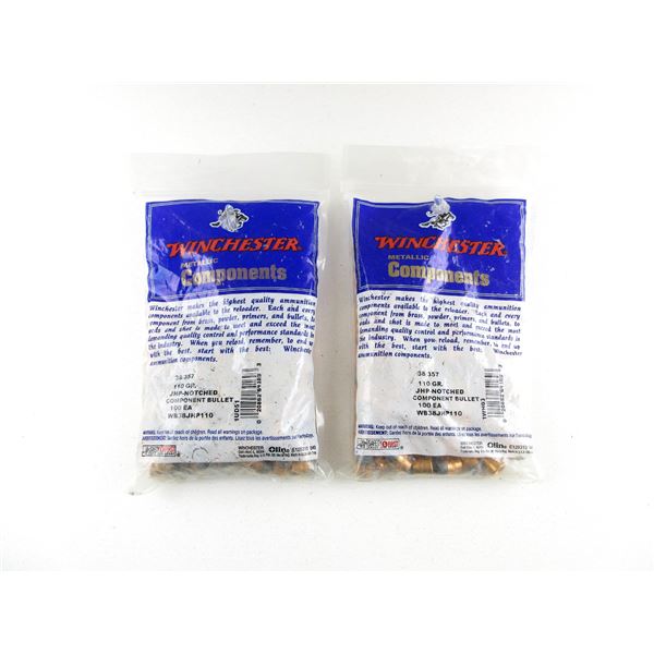 WINCHESTER .38/.357 CALIBER BULLETS LOT