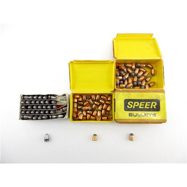ASSORTED SPEER AND RCBS 9MM CALIBER BULLETS LOT