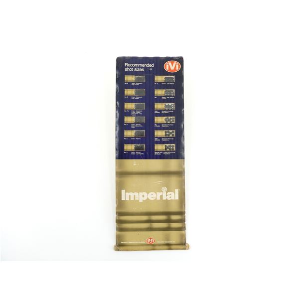 COLLECTIBLE IMPERIAL IVI SHOT SIZE ADVERTISING  DISPLAY BOARD LOT