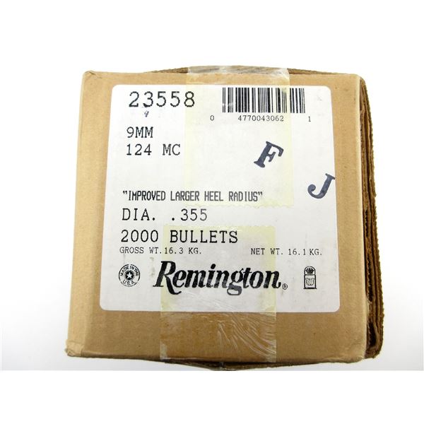 REMINGTON 9MM CALIBER BULLETS LOT