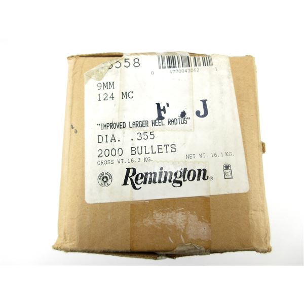 REMINGTON 9MM CALIBER BULLETS LOT