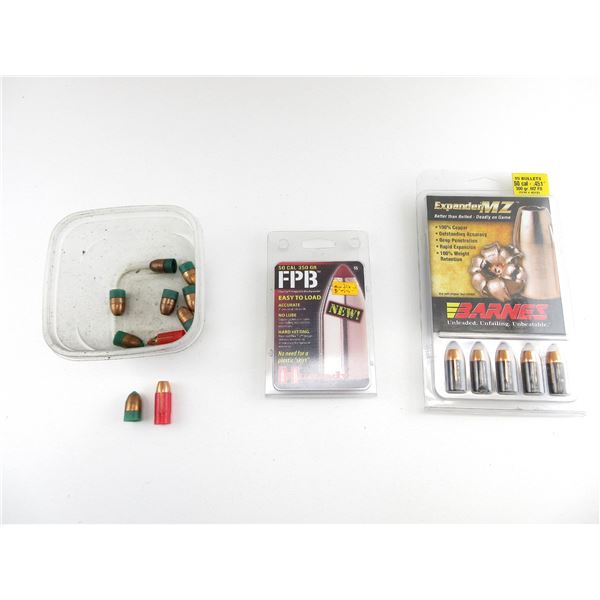 ASSORTED .50 CALIBER MUZZLELOADING BULLETS LOT