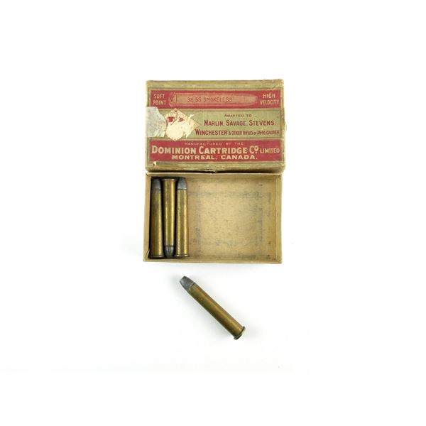 COLLECTIBLE DOMINION .38-55 WIN AMMO LOT