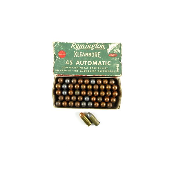 COLLECTIBLE REMINGTON .45 AUTO AMMO LOT