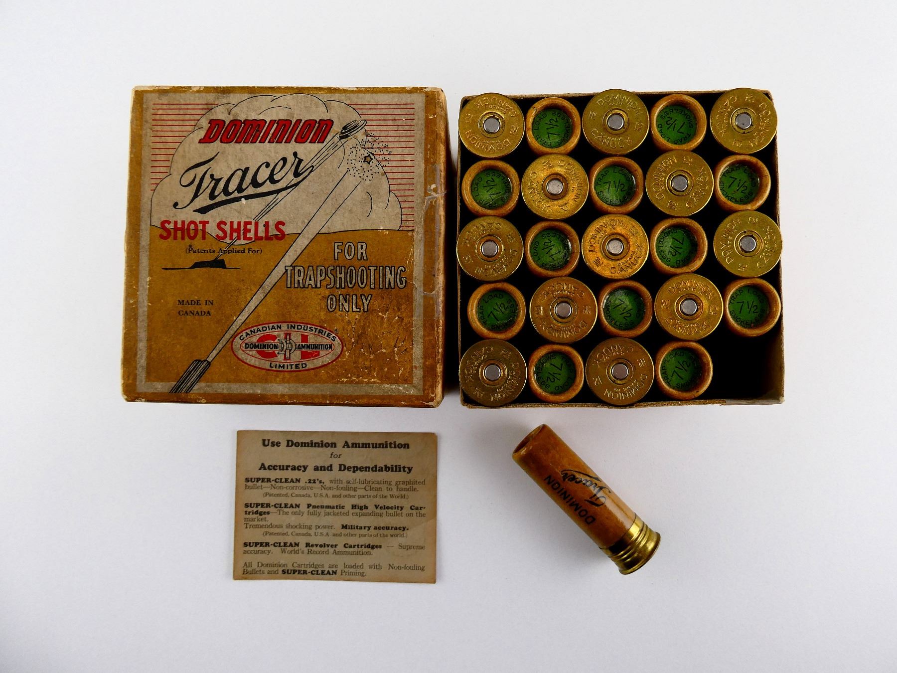 COLLECTIBLE DOMINION TRACER 12 GAUGE 2 3/4