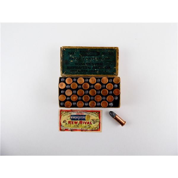 COLLECTIBLE ASSORTED DOMINION AND WINCHESTER .38 LONG RIM FIRE AMMO LOT