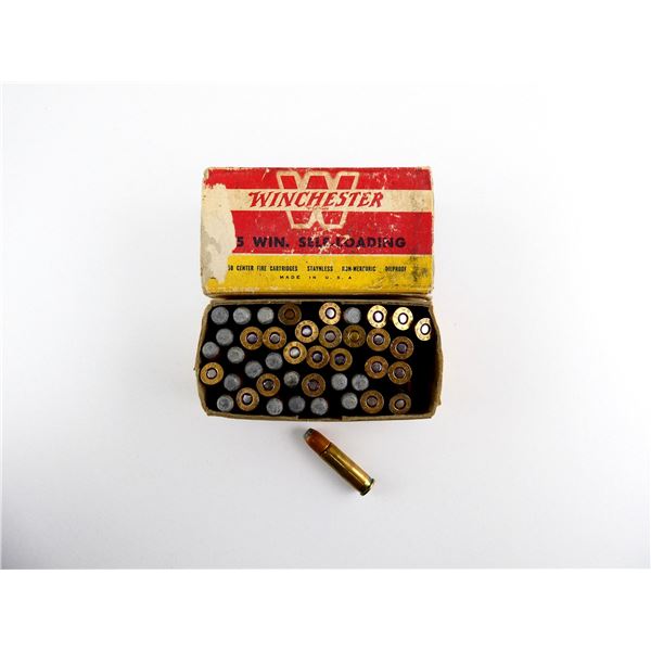 COLLECTIBLE ASSORTED WINCHESTER .35 WIN SELF-LOADING AMMO LOT