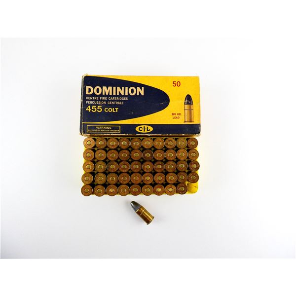 COLLECTIBLE DOMINION .455 COLT AMMO LOT