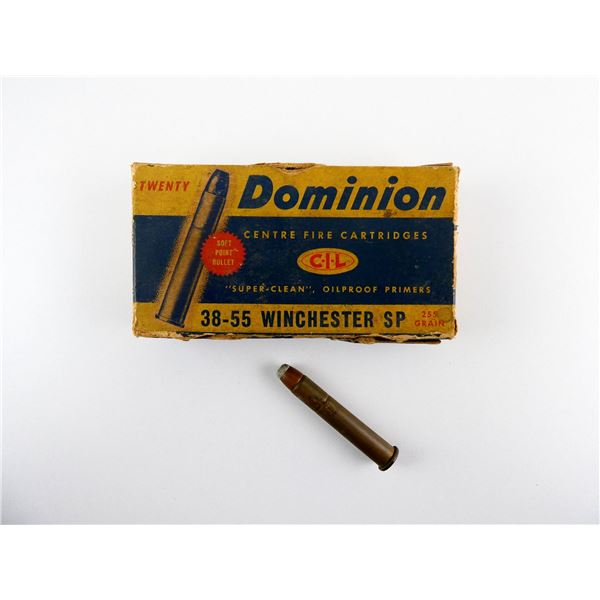 COLLECTIBLE DOMINION .38-55 WIN AMMO LOT