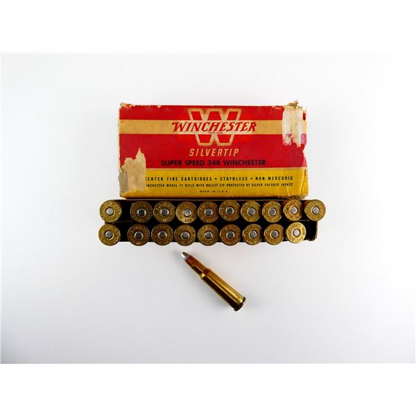 COLLECTIBLE WINCHESTER .348 WIN AMMO LOT