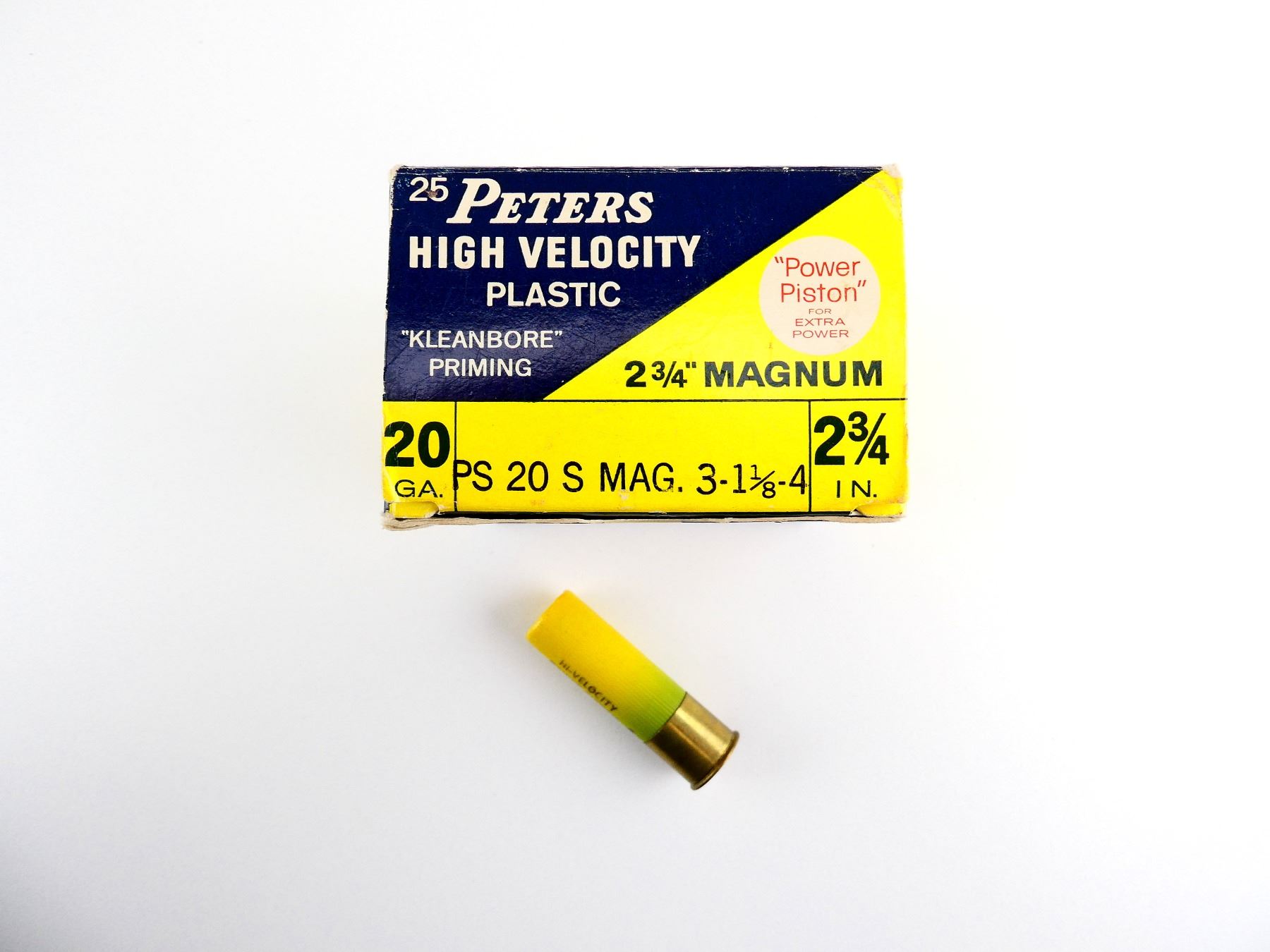 Peters Ear Shell COLLECTIBLE PETERS HIGH VELOCITY 20 GAUGE 2 3/4