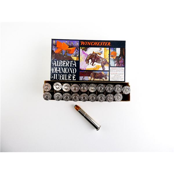 COLLECTIBLE WINCHESTER ALBERTA DIAMOND JUBILEE .38-55 WIN AMMO LOT