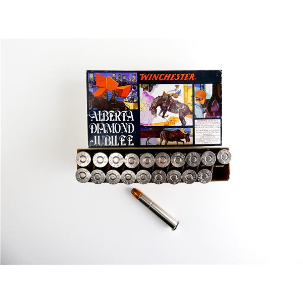 COLLECTIBLE WINCHESTER ALBERTA DIAMOND JUBILEE .38-55 WIN AMMO LOT