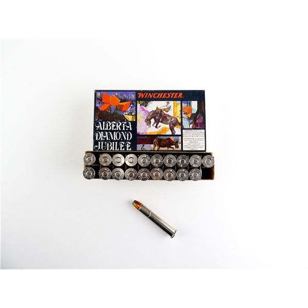 COLLECTIBLE WINCHESTER ALBERTA DIAMOND JUBILEE .38-55 WIN AMMO LOT