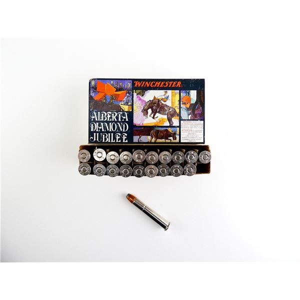 COLLECTIBLE WINCHESTER ALBERTA DIAMOND JUBILEE .38-55 WIN AMMO LOT