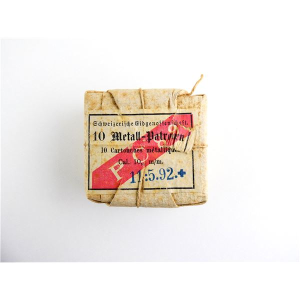 COLLECTIBLE SWISS MILITARY 10.4MM SWISS VETTERLI (.41 SWISS RF) AMMO LOT