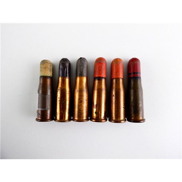 COLLECTIBLE ASSORTED 10.4MM VETTERLI (.41 SWISS RF) SHOT AMMO LOT