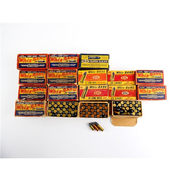 COLLECTIBLE ASSORTED CIL .22 SHORT / LONG AND LR AMMO LOT