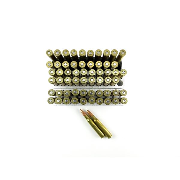 RELOADED ASSORTED .30-06 SPRG AMMO AND NON-PRIMED BRASS CASES LOT